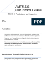 TOPIC 2: Publications and Inspection