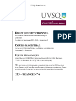 Fiche de TD n° 6 - Le Parlement. La fonction législative