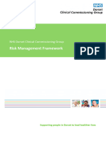 NHS RISK MANAGEMENT FRAMEWORK