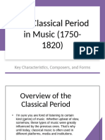 Classical Period in Music Presentation