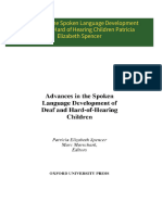 [Ebooks PDF] download Advances in the Spoken Language Development of Deaf and Hard of Hearing Children Patricia Elizabeth Spencer full chapters