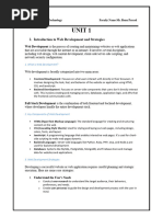 Web Technology Unit 1 Notes