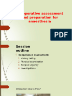 Lec 1) Pre Operative Assessment