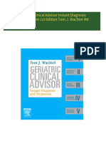 Get Geriatric Clinical Advisor Instant Diagnosis and Treatment 1st Edition Tom J. Wachtel Md free all chapters