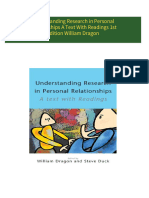 Understanding Research in Personal Relationships A Text With Readings 1st Edition William Dragon 2024 Scribd Download