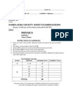 Physics Paper 2 Questions 2