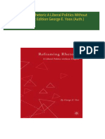 [Ebooks PDF] download Reframing Rhetoric A Liberal Politics Without Dogma 1st Edition George E. Yoos (Auth.) full chapters