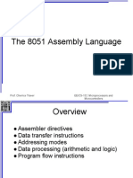 The 8051 Assembly Language