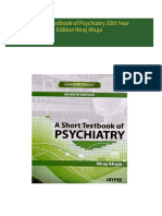 Download ebooks file A Short Textbook of Psychiatry 20th Year Edition Niraj Ahuja all chapters