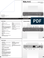 Amplificador Integrado. Manual do Proprietário UNIC ELETRÔNICA. Model_ AC-800
