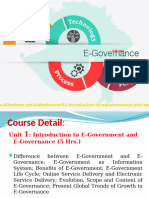 1 Introduction to E-Governance