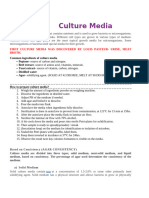 Culture Media Notes(Gen.microbiology)