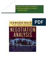 Negotiation Analysis The Science and Art of Collaborative Decision Making 1st Edition Howard Raiffa download pdf