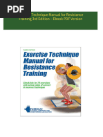 PDF Exercise Technique Manual for Resistance Training 3rd Edition – Ebook PDF Version download