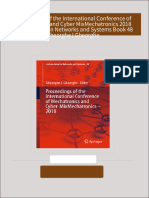 Download ebooks file Proceedings of the International Conference of Mechatronics and Cyber MixMechatronics 2018 Lecture Notes in Networks and Systems Book 48 Gheorghe I Gheorghe all chapters