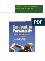 Get Handbook of Personality Third Edition Theory and Research Oliver P. John Phd PDF ebook with Full Chapters Now