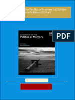 Handbook on the Politics of Memory 1st Edition Maria Mälksoo.(Editor) 2024 Scribd Download