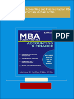 Instant Access to MBA Fundamentals Accounting and Finance Kaplan Mba Fundamentals Michael Griffin ebook Full Chapters