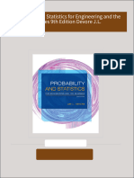 Complete Download Probability and Statistics for Engineering and the Sciences 9th Edition Devore J.L. PDF All Chapters