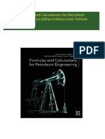 Instant Download Formulas And Calculations For Petroleum Engineering 1st Edition Edition Cenk Temizel PDF All Chapters