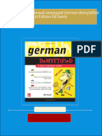 Демистифицированный немецкий German demystified 1st Edition Ed Swick 2024 Scribd Download