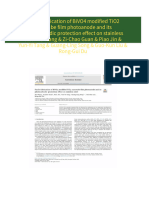 Download Full Facile fabrication of BiVO4 modified TiO2 nanotube film photoanode and its photocathodic protection effect on stainless steel Xia Wang & Zi-Chao Guan & Piao Jin & Yun-Yi Tang & Guang-Ling Song & Guo-Kun Liu & Rong-Gui Du PDF All Chapters