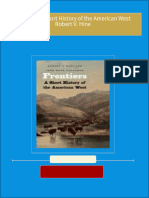 PDF Frontiers A Short History of the American West Robert V. Hine download