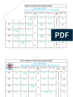 FINAL STAY-IN TIME TABLE (CAIE)