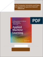 PDF Machine Learning for Computer Scientists and Data Analysts: From an Applied Perspective Setareh Rafatirad download