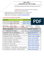 3. NIFT 2024 - Preparation for Next 75 Days - (Distance)