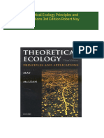 Full Download Theoretical Ecology Principles and Applications 3rd Edition Robert May PDF DOCX