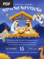 INVITACIÓN NOVENA NAVIDAD DIRECTIVA (50cmx70cm)