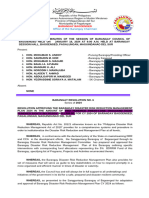 Barangay Bagoenged BDRRM Resolution 2024