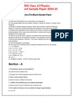 preboards physics preboard sample paper 