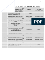 Calendário Fegoju 1 Edição 2024