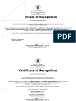 Certificate of Recognition 2