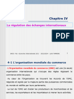 Chapitre IV- La régulation des échanges internationaux