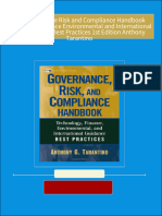 The Governance Risk and Compliance Handbook Technology Finance Environmental and International Guidance and Best Practices 1st Edition Anthony Tarantino All Chapters Instant Download