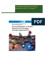 An Introduction to Redox Polymers for Energy-Storage Applications Ulrich S. Schubert 2024 scribd download