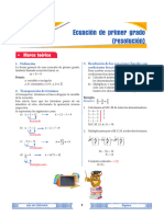 01 Ecuacion de Primer Grado