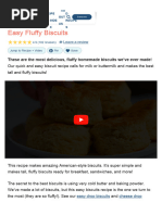 Easy Fluffy Biscuits Recipe