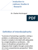 Interdisciplinary Studies-levels of interdisciplinarity