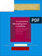 [FREE PDF sample] Aristotle s Metaphysics Lambda Annotated Critical Edition Based upon a Systematic Investigation of Greek Latin Arabic and Hebrew Sources Stefan Alexandru ebooks