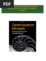 [Ebooks PDF] download Optimization Models Instructor s Solution Manual Solutions 1st Edition Giuseppe C. Calafiore full chapters