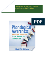 Full download Phonological Awareness Second Edition From Research to Practice Gail T. Gillon pdf docx