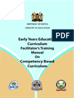 Early Years Education CBC Training Manual - 2019