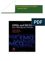 EMQs and MCQs for medical finals 1st Edition Jonathan Bath all chapter instant download