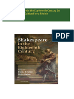 Complete Download Shakespeare in the Eighteenth Century 1st Edition Fiona Ritchie PDF All Chapters