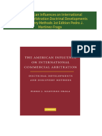 Instant download The American Influences on International Commercial Arbitration Doctrinal Developments and Discovery Methods 1st Edition Pedro J. Martinez-Fraga pdf all chapter