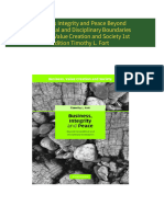 Business Integrity and Peace Beyond Geopolitical and Disciplinary Boundaries Business Value Creation and Society 1st Edition Timothy L. Fort download pdf